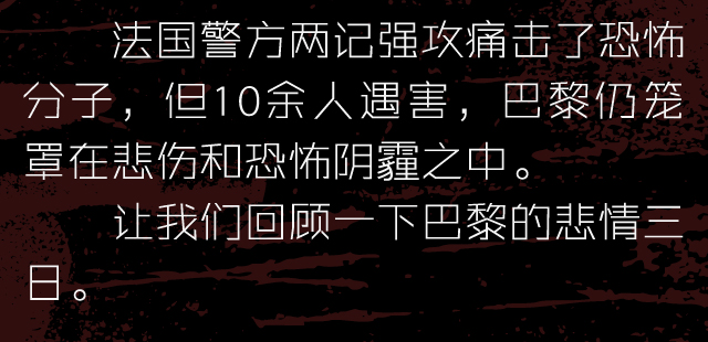 巴黎遭恐怖袭击 悲情三日