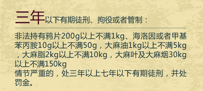 三年以下有期徒刑、拘役或者管制